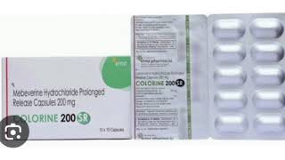 COLORINE 200 SR Capsules Mebeverine Hydrochloride Prolonged Release Capsules 200 mg [upl. by Yllor444]