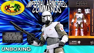 UNBOXING  Star Wars The Black Series  IMPERIAL ARMORED COMMANDO  The Mandalorian Action Figure 42 [upl. by Sada]