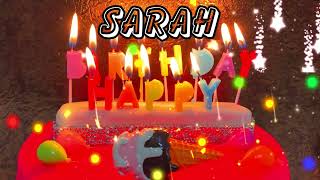 Happy Birthday to You Sarah  A Special Happy Birthday Video Just for You Sarah [upl. by Courtund290]