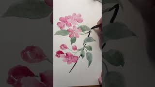 Expressive watercolor freehand brushwork  Eastern Aesthetics [upl. by Alyhs]