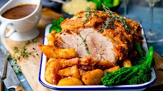 Roast Pork Dinner  tips for the BEST crackling [upl. by Laroc]