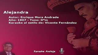 Alejandra Vicente Fernández Karaoke Tono Dm [upl. by Schulman820]