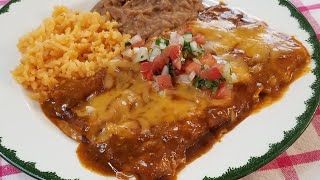 CHEESE ENCHILADAS  BEST HOMEADE SAUCE [upl. by Gnihc764]