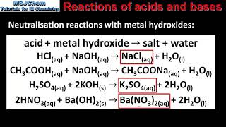 R317  R324 Reactions of acids and bases [upl. by Accire4]