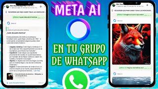 Como AGREGAR a Meta AI en tu GRUPO de WhatsApp  inteligencia artificial en WhatsApp [upl. by Ziza652]