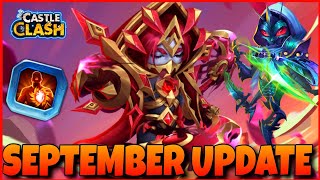 September Update  All You Need to Know Castle Clash [upl. by Ecnarepmet]