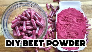 Dehydrate Fresh Beets for Beet Powder  AND supplements You can do it [upl. by Stephani]