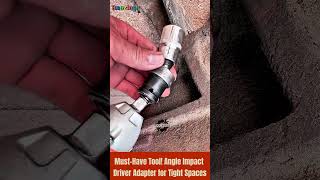 Amazing MustHave Tool  Angle Impact Driver Adapter for Tight Spaces tool shorts [upl. by Hands450]