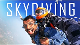 MY 1ST SKYDIVING SKY HIGH INDIA  BISWA GRAPHICS amp VFX [upl. by Aicilram]