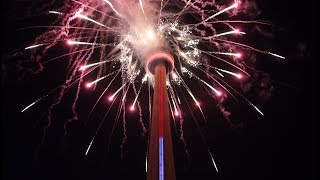 Canada Day 150  CN Tower Fireworks with 973FM music [upl. by Garth]