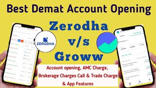 Zerodha Or Groww Which is Better  Zerodha vs Groww  Zerodha and Groww Comparison  onlinetech [upl. by Alli]