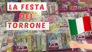 Torrone Festival and aperitivo in Cremona italianlife streetfood dolcevita [upl. by Irelav]