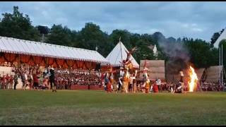 Festliche Spielen im nächtlichen Lager auf der Landshuter Hochzeit 2017 [upl. by Croix]