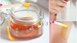 DIY Wax Hair Removal  Sugaring Wax [upl. by Natam]