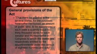 USA 21 Introduction to the Morrill Land Grant Act [upl. by Simaj]