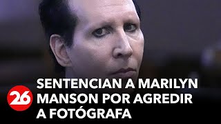 ESTADOS UNIDOS  Marilyn Manson fue sentenciado por sonarse la nariz sobre una camarógrafa [upl. by Esiuole479]