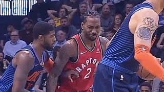 Kawhi Disrespects Paul George With Funny Facial Expression Then George Gets Revenge On Crazy Shot [upl. by Spancake]