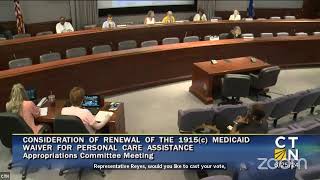 Appropriations and Human Services Hearing and Meetings re PCA Waiver Renewal [upl. by Aidua]