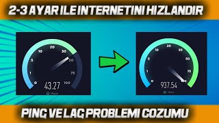 PROGRAMSIZ İNTERNET HIZLANDIRMA 2023  PİNG DÜŞÜRME 2023 [upl. by Leggett]