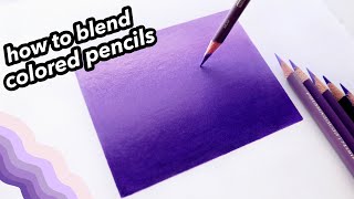 How To Blend Colored Pencils [upl. by Bremen]