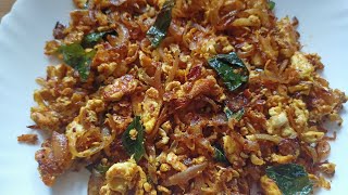 Spicy Scrambled Eggs  മുട്ട ചിക്കി പൊരിച്ചത്  Mutta Chikki Porichathu Kerala Style Scrambled Eggs [upl. by Iila]