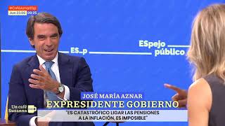 Entrevista de José María Aznar en Espejo Público [upl. by Imhskal]