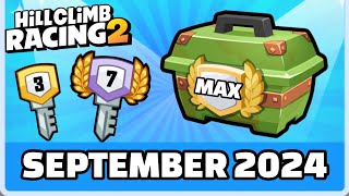 🔥ALL ADVENTURE KEYS SEPTEMBER 2024  Hill Climb Racing 2 [upl. by Hpotsirhc]