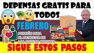 💥😲DESPENSAS GRATIS PARA TODOS SIGUE ESTOS PASOS PENSIÓN BIENESTAR DE LOS ADULTOS MAYORES😲💥 [upl. by Toby715]