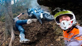 Dirtbike Shenanigans Funny Friends Crashes Gnarly Hills [upl. by Ahsaeit]