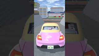 Pink Mini Cooper Car Racing🏇 Top Mini Cooper  Lamborghini  SAKURA SCHOOL SIMULATOR [upl. by Hermione]