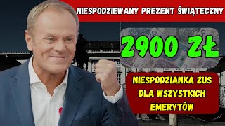 ZUS zaskakuje wszystkich emerytów którzy w tym miesiącu otrzymają premię w wysokości 2900 zł [upl. by Blanding]