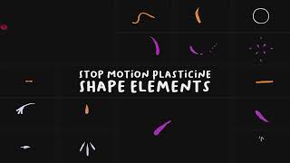 Stop Motion Plasticine Shape Elements  Adobe Premiere Pro Template [upl. by Haibot480]