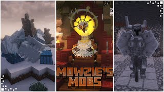 Mowzies Mobs Minecraft Mod Showcase  New Mobs amp Bosses  Forge 119 [upl. by Gianni128]