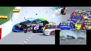 NR2003 2002 Johnny Sauter Flip  Talladega Reenactment [upl. by Avruch432]