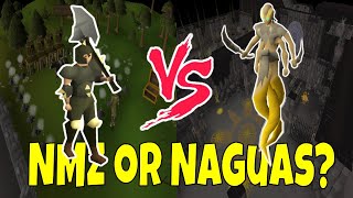 NMZ vs Sulphur Naguas  OSRS Melee Training Comparison [upl. by Adekam189]