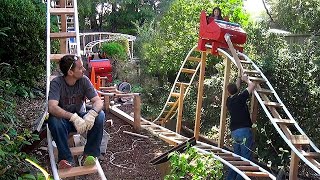 Dad Builds Backyard Rollercoaster For His Son [upl. by Tongue]