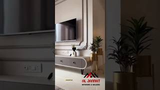 Media Wall Panels With Fitting aljannat shortvideo interiordesign [upl. by Entirb]