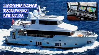 THIS Is The ONLY BERING 76 STEEL Explorer Yacht  MY Lemanja [upl. by Gone]