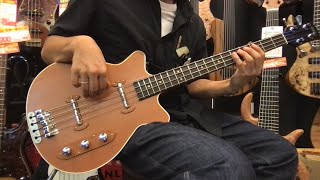 Sound Sample Grez Guitars  Mendocino Short Scale Bass Fretted [upl. by Nylcsoj634]