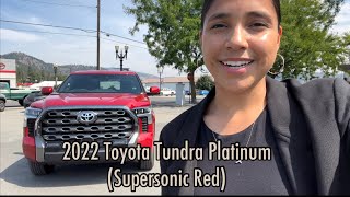 2022 Toyota Tundra Platinum Supersonic Red [upl. by Nivri]