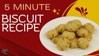 5 MINUTE BISCUIT RECIPE Quick and Easy Homemade Biscuits  Tutorial Savory Biscuits Recipe [upl. by O'Hara]