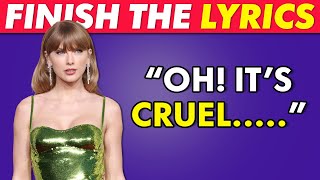 FINISH THE LYRICS 🎵 Most Popular TIKTOK Songs  Music Quiz [upl. by Lellih703]