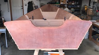 5 Peeler Skiff Build  Does staining Okoume work Peel ply test and more [upl. by Monjan677]