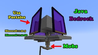 Diseño como hacer Granja de Mobs para Minecraft Java y Bedrock Tutorial FUNCIONA cualquier VERSION [upl. by Vaclava259]