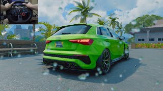 635 BHP Audi RS 3 Sportback 2022 The Crew Motorfest Logitech G29 Steering Wheel amp Shifter Gameplay [upl. by Eciryt363]