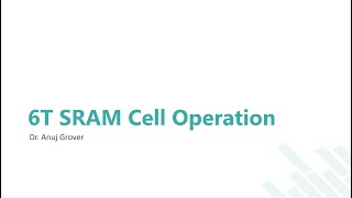 6T SRAM Cell Operation [upl. by Kancler940]