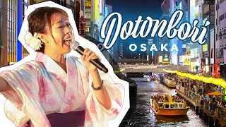 DOTONBORI OSAKA Japan during Bon Odori festival 大阪道頓堀盆踊り インターナショナル 2023 Cinematic video Lumix GH6 [upl. by Batruk442]