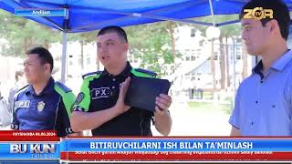 ЗўрТВ BITIRUVCHILARNI ISH BILAN TAMINLASH [upl. by Eellek]