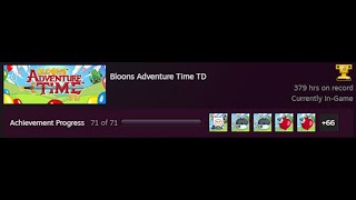 Bloons Adventure Time TD  100 All Achievements Completed [upl. by Llegna]