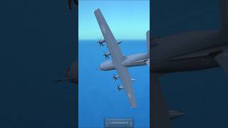 Hc130 crash turbopropflightsimulator airplane crash water [upl. by Kiernan]